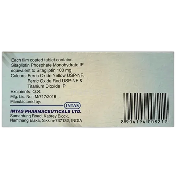 sitara 100mg tablet 10's